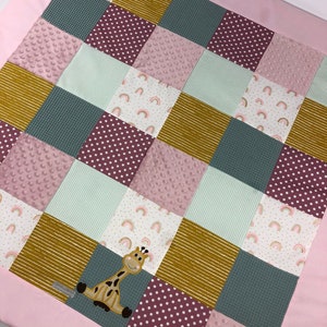 Baby Blanket/Crawling Blanket *Patchwork Giraffe * KRD3058