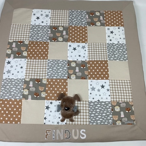 Baby blanket/playmat *Patchwork dog* KRD3037