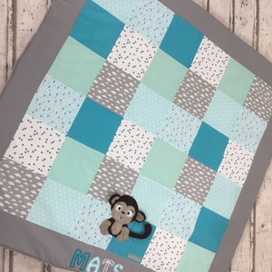 Baby blanket *Patchwork monkey* KRD3077