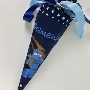 Cono de azúcar hermano Ninja hecho de tela con cartón en blanco ST7103
