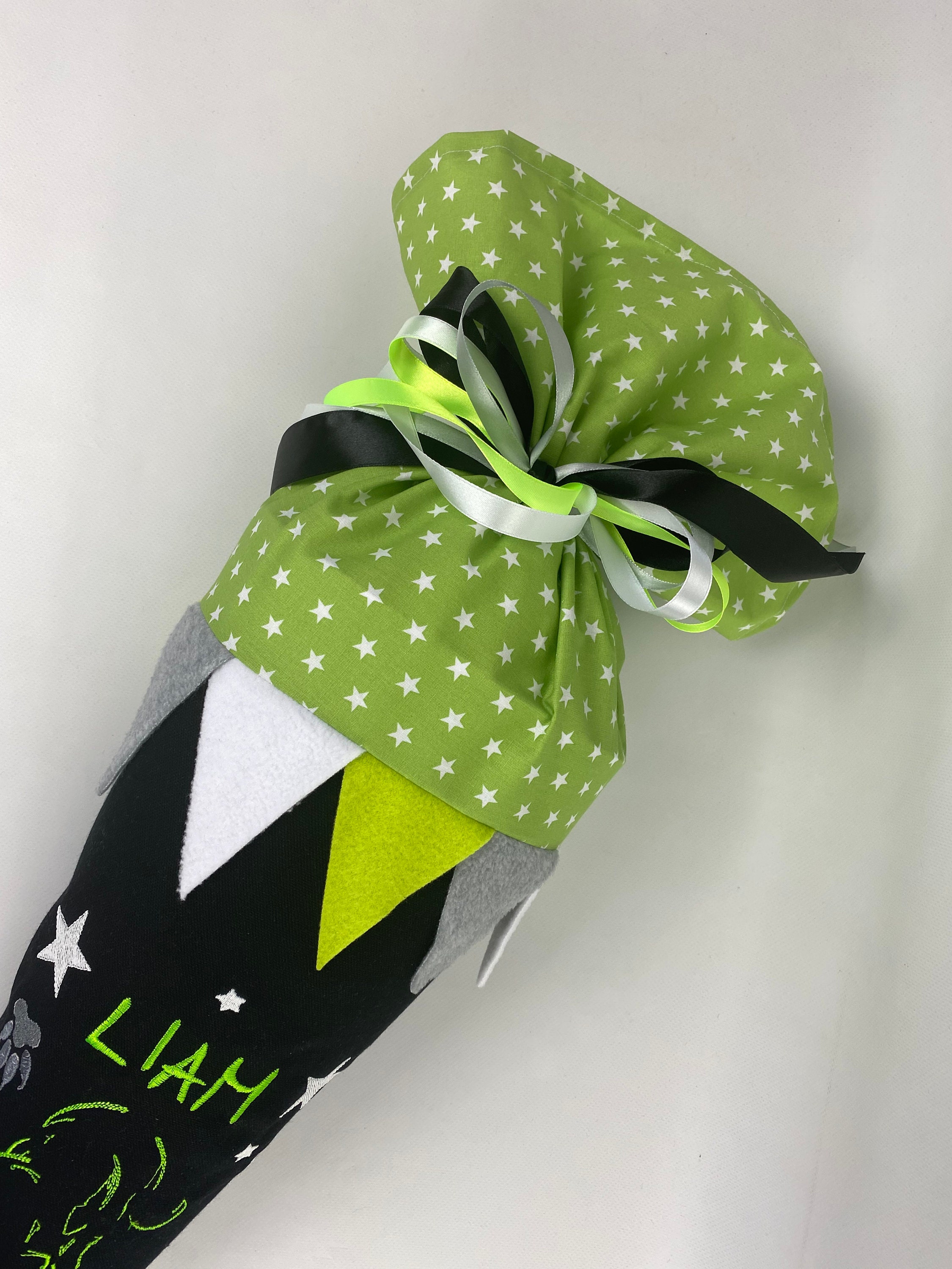 Schultüte Aus Stoff – Panther-Motiv – Mit Name & Datum Personalisiert – 70 Cm Oder 85 Cm – Handmade – Waschbar