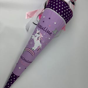 Mochila escolar bolsa de azúcar unicornio/arcoíris de tela con purpurina incluido cartón en blanco 70 cm NUEVO1994