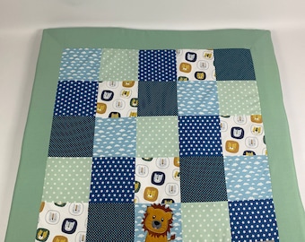 Couverture pour bébé/couverture rampante *Patchwork lion * NOUVEAU1994