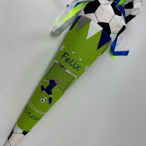 Bolsa escolar bolsa de azúcar fútbol de tela incluido cartón en blanco 70 cm ST7123