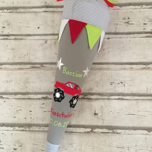 Tela de camión monstruo cono escolar XL incl. cartón en blanco 85 cm ST7151