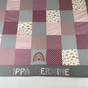 Baby blanket/playmat *Patchwork rainbow* KRD3036