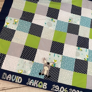 Baby blanket/playmat *patchwork donkey* KRD3049
