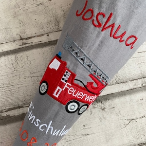 Mochila escolar XL bolsa de azúcar bomberos de tela incluido cartón en blanco 85 cm NUEVO1994