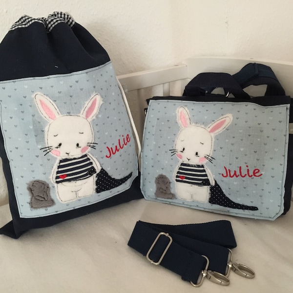 Nursery backpack+ gym bag bunny KTS0228