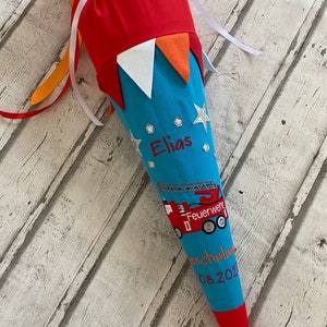Mochila escolar XL bolsa de azúcar bomberos de tela incluido cartón en blanco 85 cm NUEVO1994