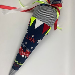 Mochila escolar Bolsa de azúcar Bomberos de tela con cartón en blanco 70 cm NUEVO1994