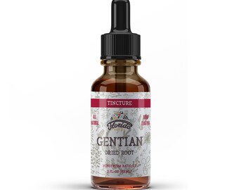 Gentian Tincture, Organic Gentian Extract (Gentiana Lutea) Dried Root