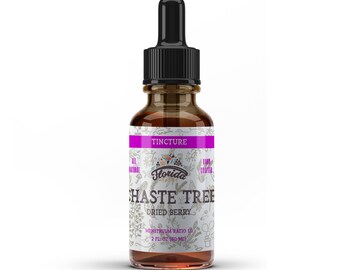 Chaste Tree Tincture, Organic Chaste Tree Extract (Vitex Agnus-Castus) Dried Berry