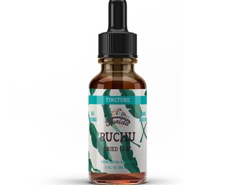 Buchu Tincture, Organic Buchu Extract (Agathosma Betulina) Dried Leaf
