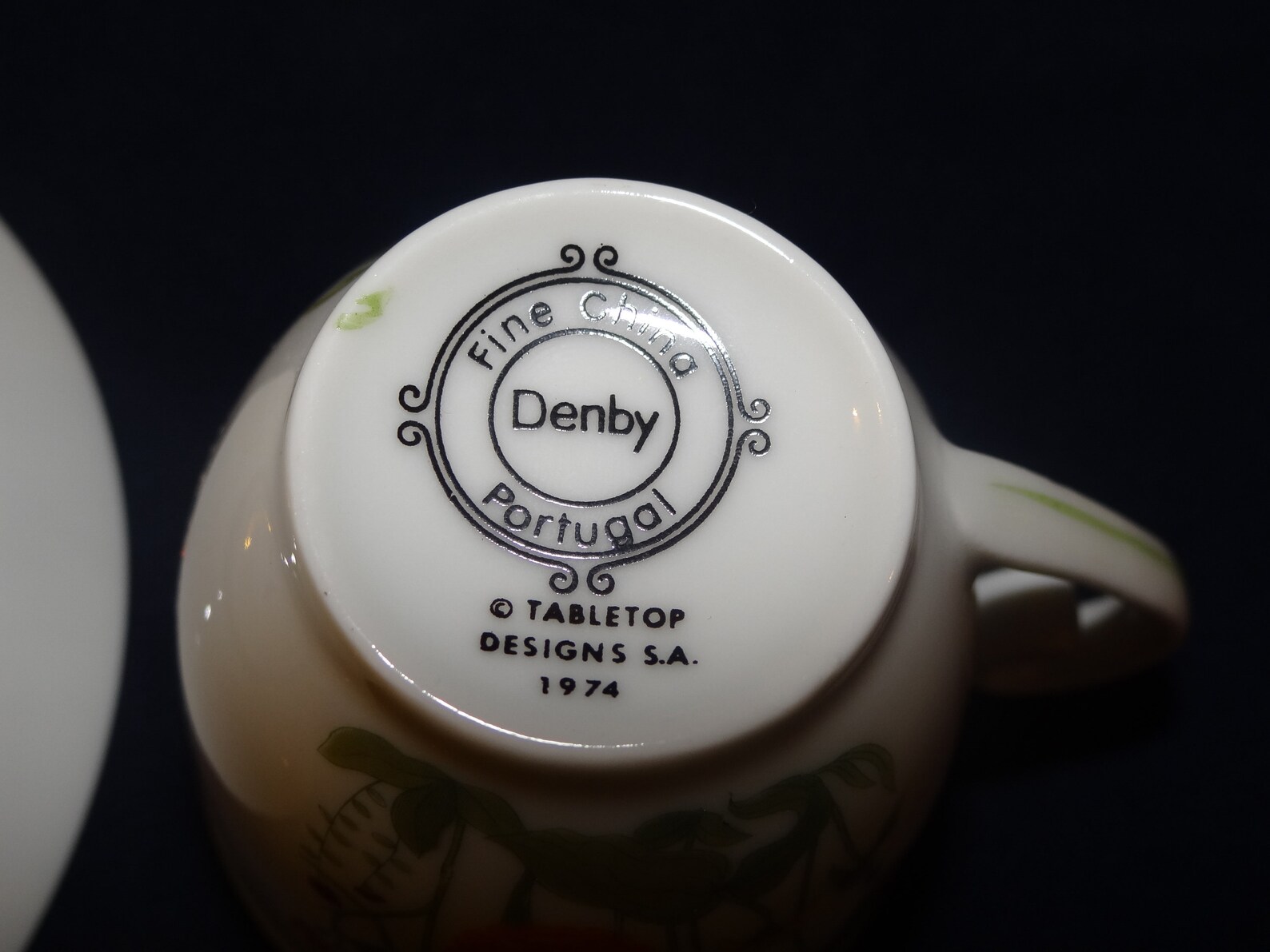 1974 Denby Fine China Wonderland Demitasse cups and saucers. Etsy