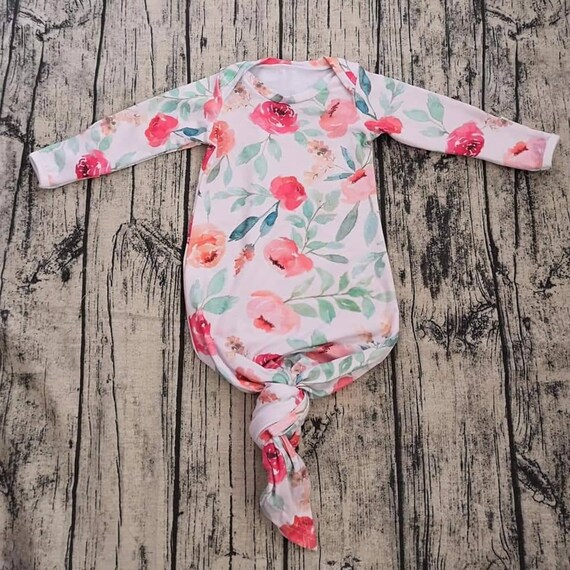 floral baby gown