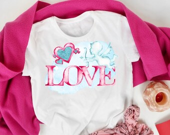 Ready to Press Sublimation Design Cupid Love
