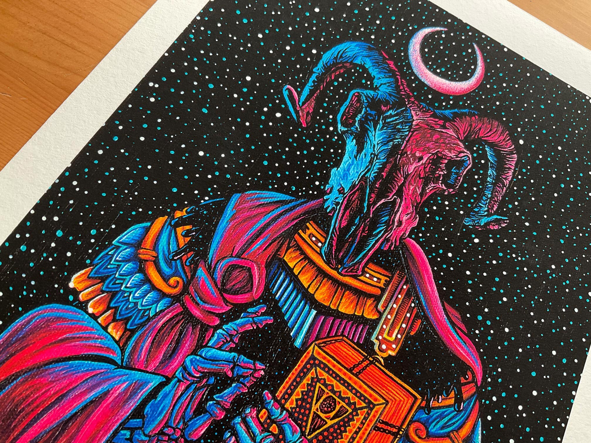 The Night Priest Occult Gothic Art Print for Dark Art Lovers Etsy