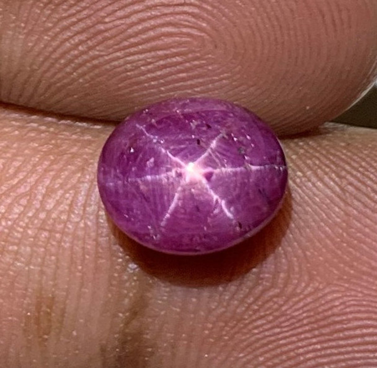 5.5 Cts 100 Natural Red Star Ruby Cabochon Gemstone With Rare Etsy