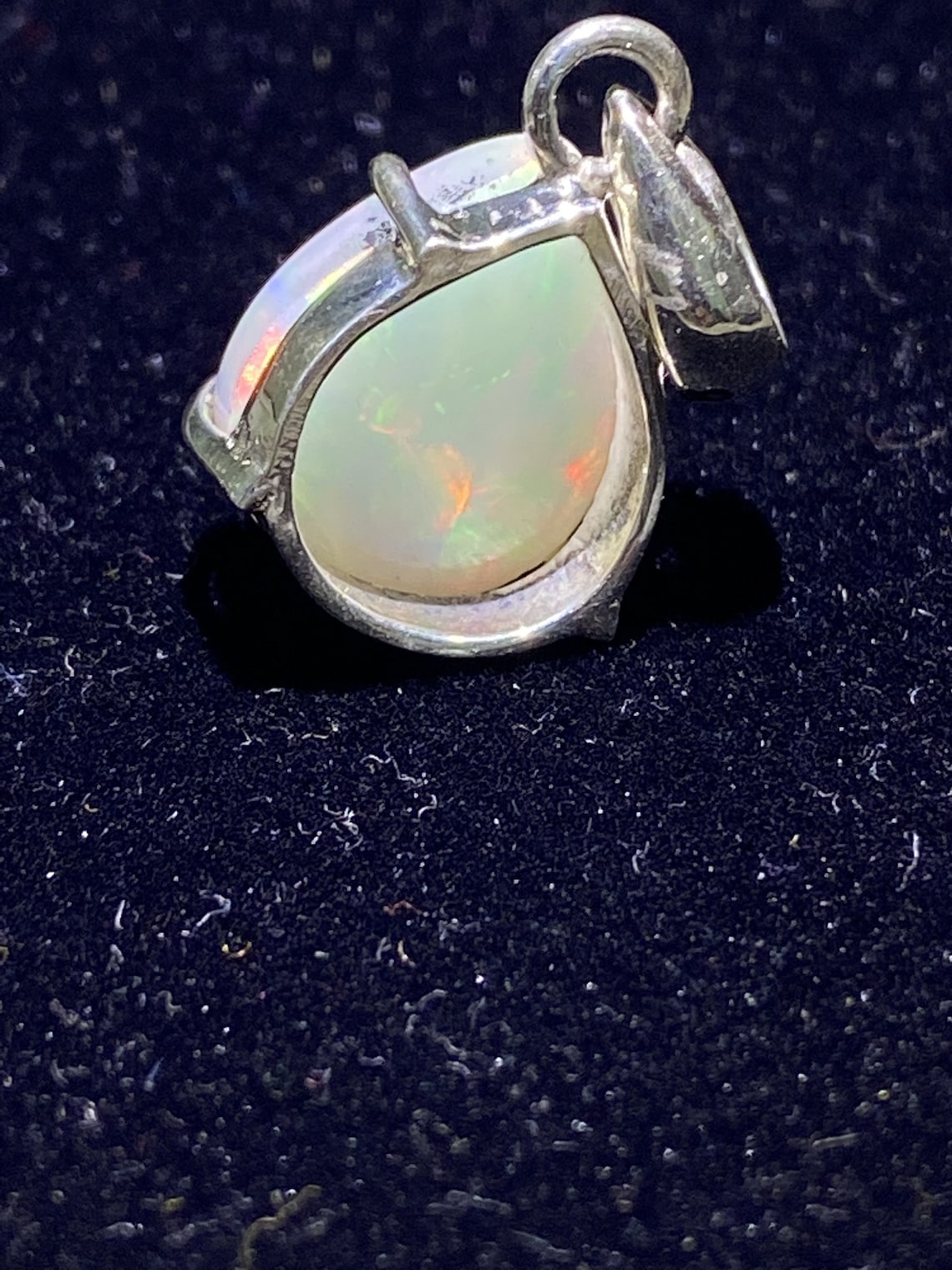 Ethiopian Opal Pendant 925 Sterling Silver 13x10.5 MM Pear Etsy