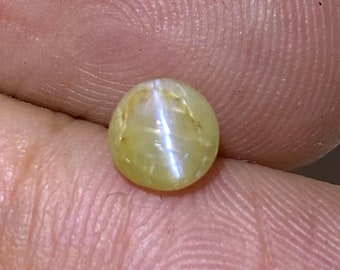 1.00 Cts Natural Cat's Eye Cabochon Gemstone Round Shape Size 5.5x5.5x3.5 mm Cat's Eye Stone for Jewelry Making Gemstone Wholesale Price