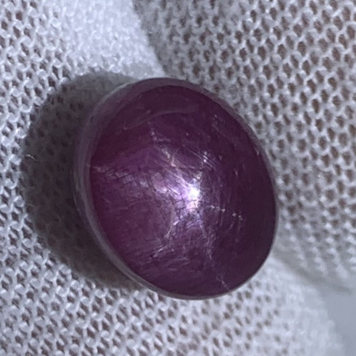 Natural Red Star Ruby Cabochon Gemstone With Rare 6 Star Etsy