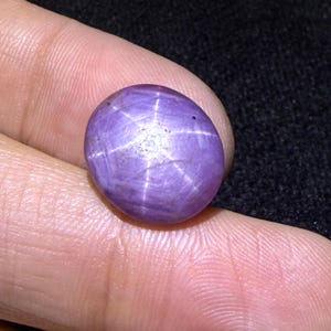 12 Cts Natural Star Ruby Cabochon Gemstone 6 Rare Star Ruby Oval Shape Size 16x14x5 mm Ruby Stone for Jewelry Making Gemstone