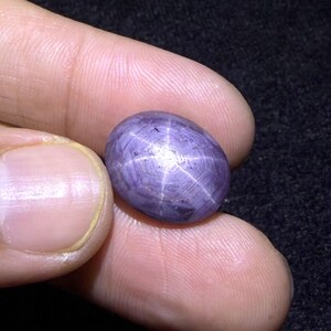 18 Cts Natural Star Ruby Cabochon Gemstone 6 Rare Star Ruby Oval Shape Size 16x14x7 mm Ruby Stone for Jewelry Making Gemstone
