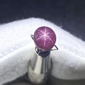 2.4 Cts Natural Six Rare Red Star Ruby Cabochon Gemstone Red Star Ruby Oval Shape Size 7x6x4.5 mm for Jewelry Making Gemstone