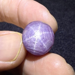 22 Cts Natural Star Ruby Cabochon Gemstone 6 Rare Star Ruby Oval Shape Size 16x14x9 mm Ruby Stone for Jewelry Making Gemstone