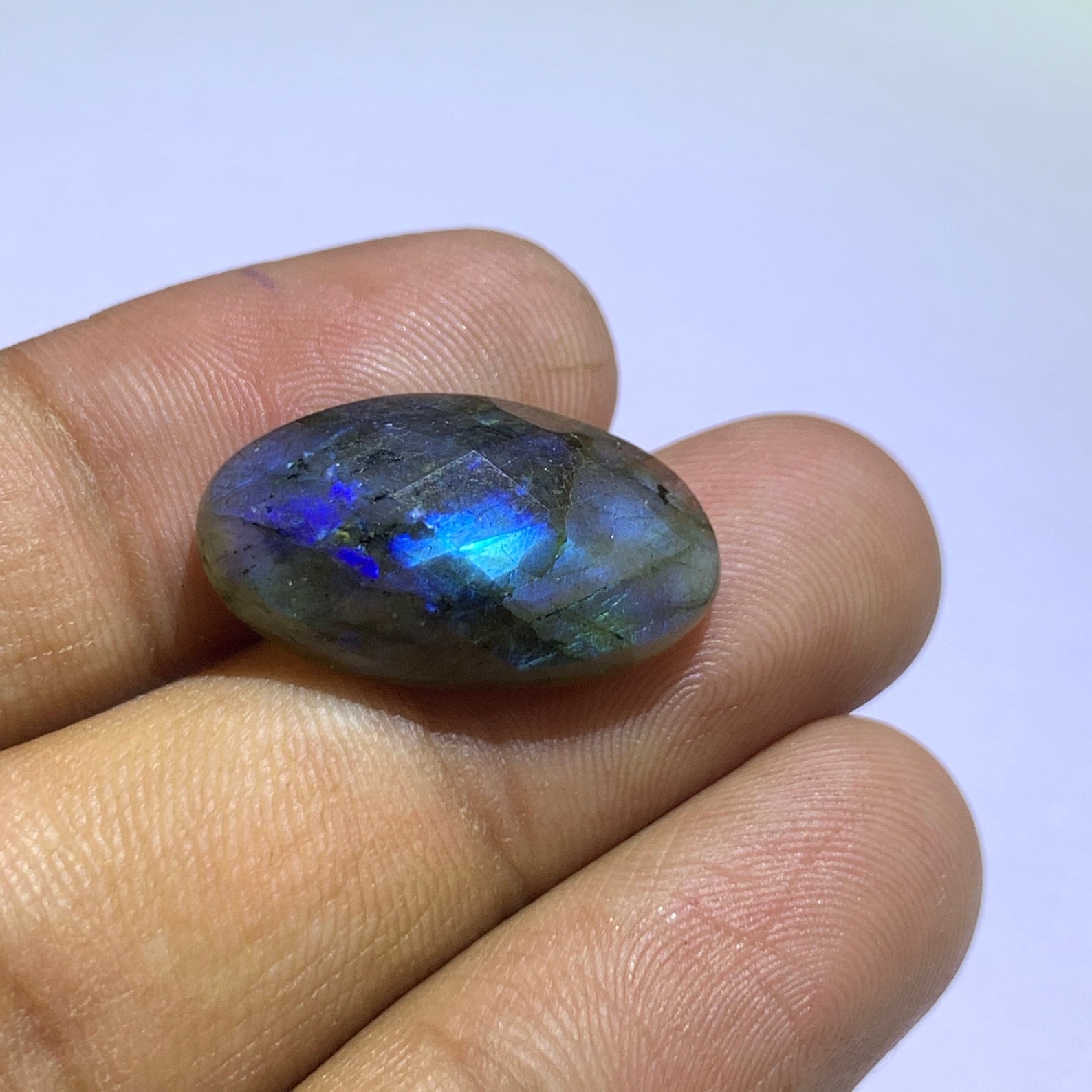 11.9 Cts Natural Labradorite Faceted Loose Gemstone Size Etsy