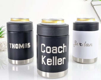 Custom Can Cooler, Dad Gift, Personalized Can Holder, Gift For Him, Personalized Colster, Beverage Insulator, Metal Can Cozie, Beer Can Gift