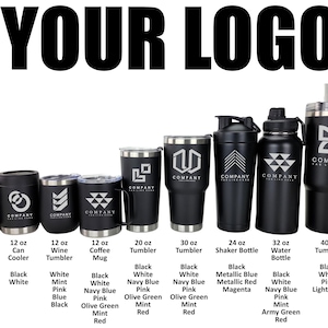 Corporate Gift, Custom Logo Tumbler, Insulated Tumblers, Closing Gift, Promotional Items, Custom Tumbler, Laser Engraved, Travel Mug, Cup
