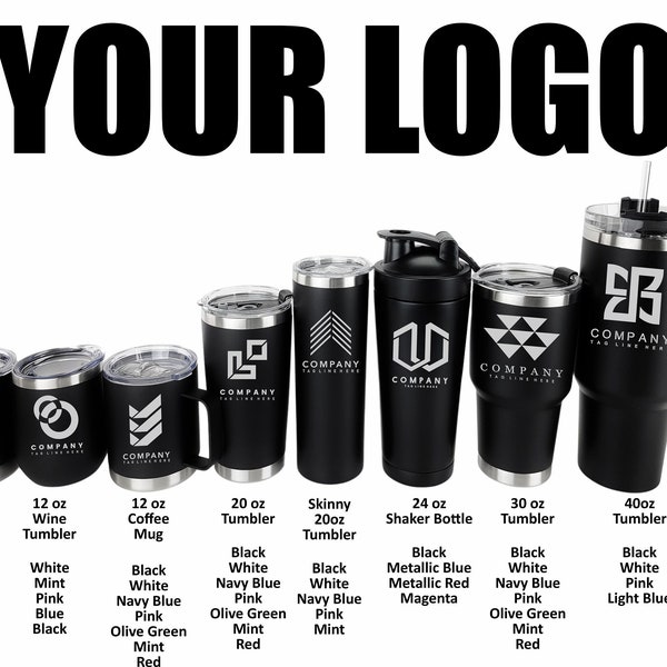 Corporate Gift, Custom Logo Tumbler, Insulated Tumblers, Closing Gift, Promotional Items, Custom Tumbler, Laser Engraved, Travel Mug, Cup