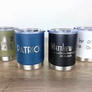 Personalized Gift, Custom Lowball Tumbler, Insulated Lowball, Birthday Gift, Whiskey Lowball, 10 oz Tumbler, To Go Cup, Travel Mug, Stainles