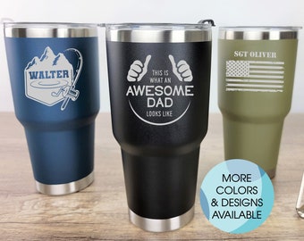 Personalized Tumbler, Gift For Dad, Insulated Tumbler, Father's Day, Engraved Cup, Birthday Gift, Custom Tumbler, Groomsmen Tumblers, Travel