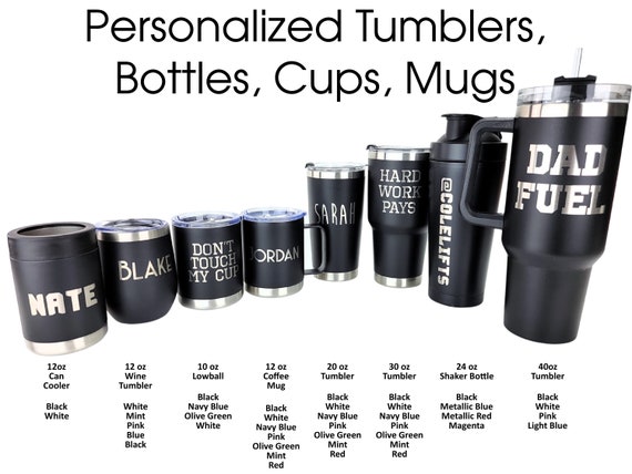 Personalized Tumbler, Engraved Tumbler, Custom Tumbler, Personalized Gift, Stainless Steel Travel Mug, Insulated Coffee Cup, Tumbler Cups