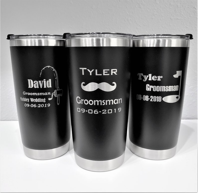 Groomsmen Gift Groomsmen Proposal Personalized Tumbler Etsy