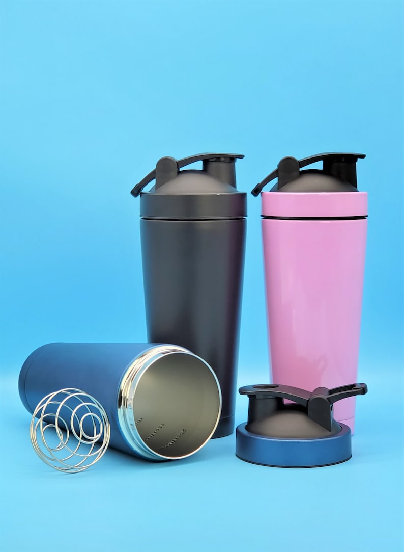 Personalized Shaker Bottle Stainless Steel Blender Bottle Etsy