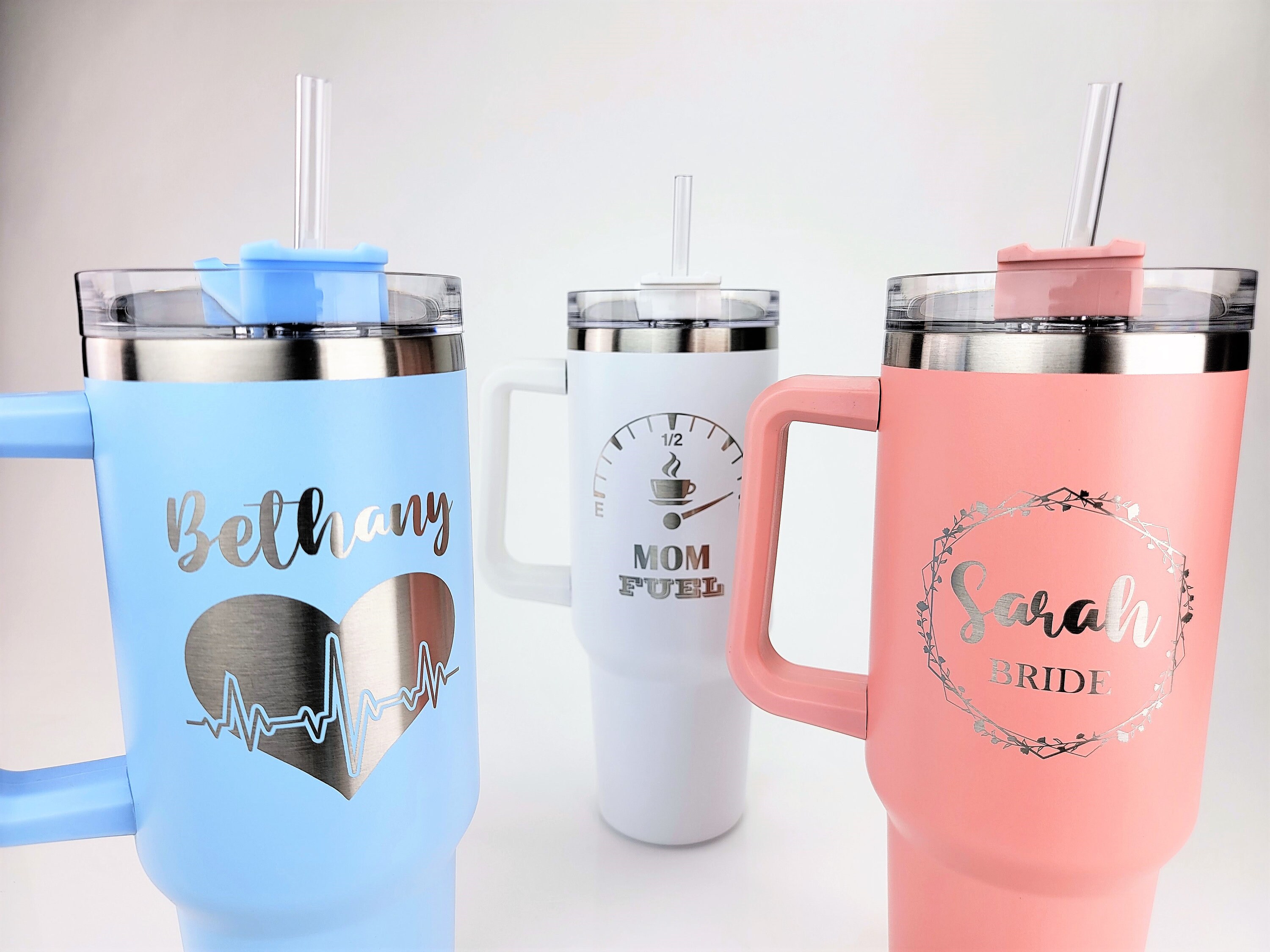 40 Oz. Customized Tumbler with Handle – We Are The Ripple