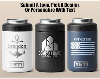 Personalized Yeti Colster, Custom Yeti Can Cooler, Laser Engraved Beverage Holder, Groomsmen Gift, Can Sleeve, Beer Cooler, Gift For Him