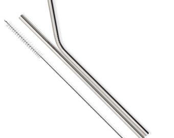 Metal Straw, Cleaning Brush, Straw Set, For 20oz & 30oz Tumblers, Drinking Straw, Stainless Steel Straw, Straw Brush, Reusable Straw, Mug