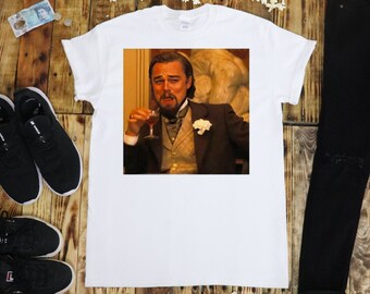 Leonardo DiCaprio Drinking Meme T-Shirt Unisex Funny Hipster