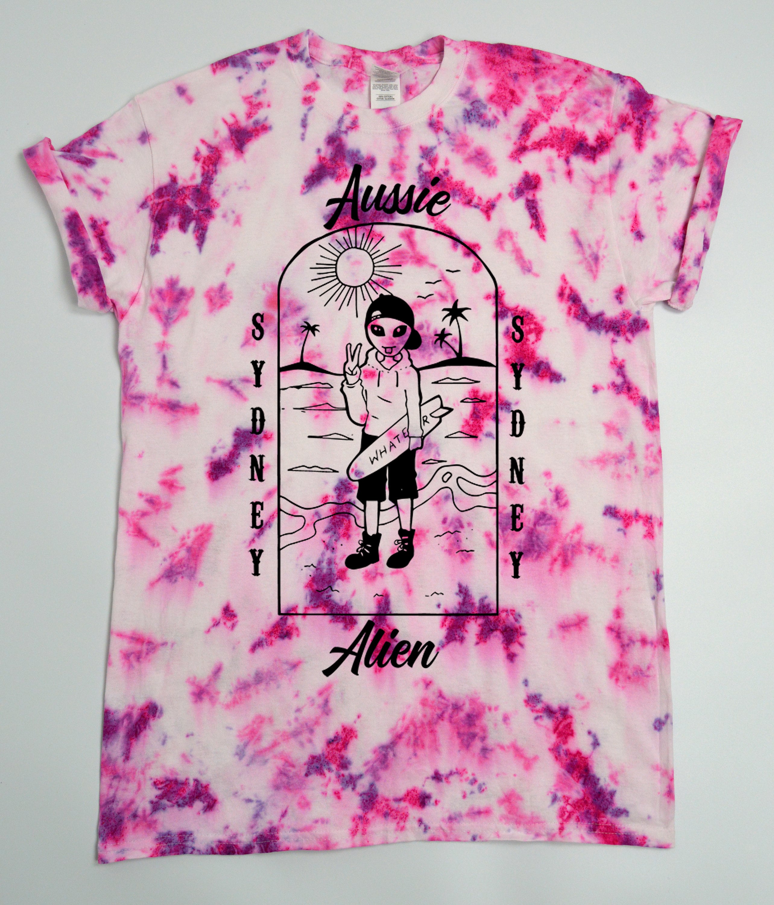 Camiseta tie dye alien hotsell