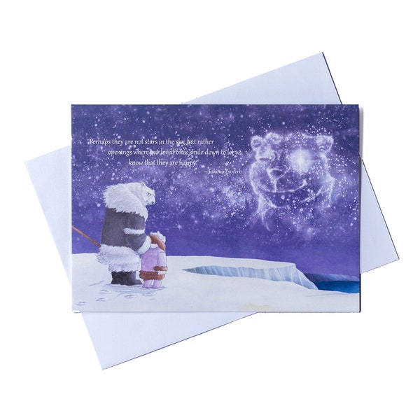 Sympathy Card with Eskimo Proverb (Blank Greeting Card)