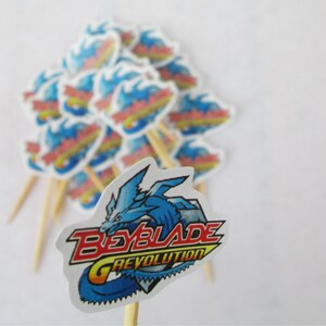 DIY Print at Home Beyblade Party - Beyblade Cupcake Toppers - Cake ...