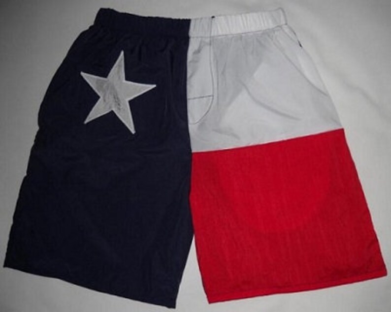 Texas Flag Men's shorts by Stately uniquely capture the Texas Flag. image 1