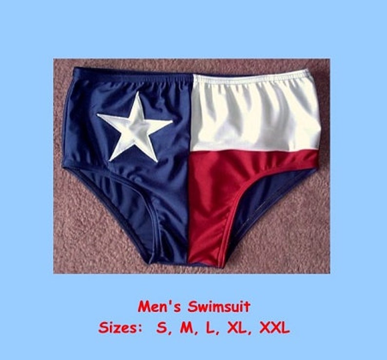 Men's Bathing Suit Designed by Stately to Make a Real TEXAS Statement