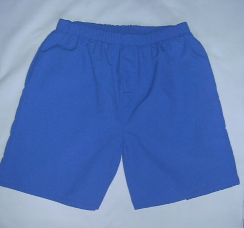 Men and boys blue shorts by StatelyFlagClothes image 1