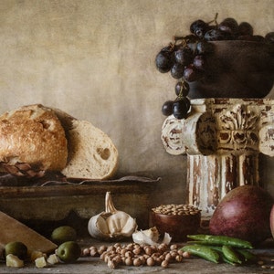 Food, Still Life, Photography Print, Kitchen Decor, Wall Decor, Rustic Decor, Wall Art, Kitchen Art, Canvas Art, Canvas, Canvas Wall Decor